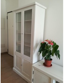 MOBILI 2G - Soggiorno arte povera legno shabby chic bianco opaco