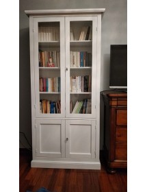 MOBILI 2G - Soggiorno arte povera legno shabby chic bianco opaco