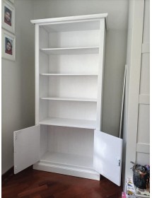 MOBILI 2G - Soggiorno arte povera legno shabby chic bianco opaco