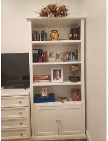 MOBILI 2G - Soggiorno arte povera legno shabby chic bianco opaco