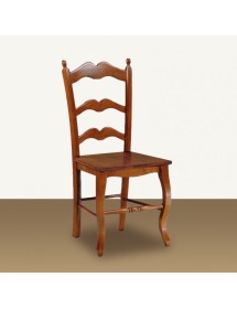 MOBILI 2G - SEDIA COUNTRY IN LEGNO MASSELLO VARI COLORI SEDUTA LEGNO 43X50X102 vista frontale