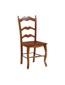 MOBILI 2G - SEDIA COUNTRY IN LEGNO MASSELLO VARI COLORI SEDUTA LEGNO 43X50X102 vista frontale