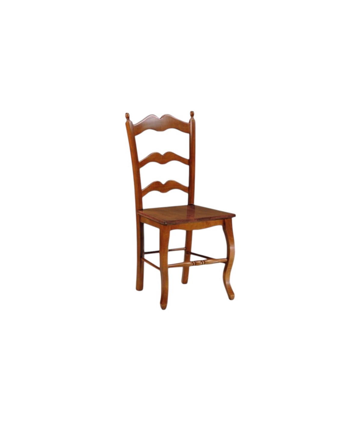 MOBILI 2G - SEDIA COUNTRY IN LEGNO MASSELLO VARI COLORI SEDUTA LEGNO 43X50X102 vista frontale