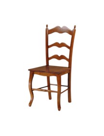 MOBILI 2G - SEDIA COUNTRY IN LEGNO MASSELLO VARI COLORI SEDUTA LEGNO 43X50X102 vista frontale