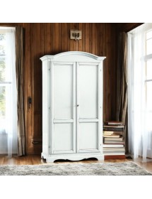 Armadio classico 2 Ante In Legno Bianco 107X55X197 (1275)