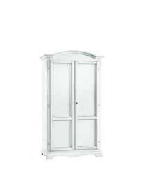 Armadio classico 2 Ante In Legno Bianco 107X55X197 (1275)