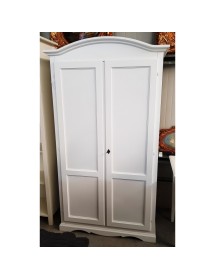 Armadio classico 2 Ante In Legno Bianco 107X55X197 (1275)