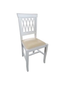Set tavolo rettangolare shabby 100x70 120x80 140x80 160x85 allungabile con 4/6 sedie imbottite ecopelle