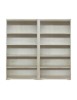MOBILI 2G - Libreria componibile 20 vani a giorno legno vari colori 400x40x187 vista frontale