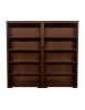 MOBILI 2G - Libreria componibile 20 vani a giorno legno vari colori 400x40x187 vista frontale