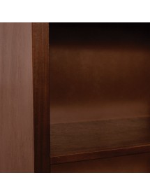 MOBILI 2G - Libreria componibile 15 vani a giorno legno vari colori 300x40x187 VISTA FRONTALE