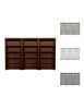 MOBILI 2G - Libreria componibile 15 vani a giorno legno vari colori 300x40x187 VISTA FRONTALE
