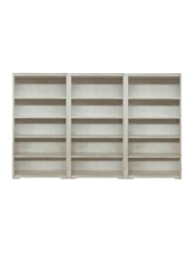 MOBILI 2G - Libreria componibile 15 vani a giorno legno vari colori 300x40x187 VISTA FRONTALE