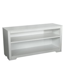 MOBILI 2G - Porta tv 2 vani a giorno legno vari colori 120x40x60 vista frontale