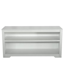 MOBILI 2G - Porta tv 2 vani a giorno legno vari colori 120x40x60 vista frontale