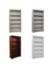 MOBILI 2G - Libreria componibile 5 vani a giorno legno vari colori 100x40x187 vista frontale