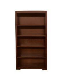 MOBILI 2G - Libreria componibile 5 vani a giorno legno vari colori 100x40x187 vista frontale