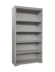 MOBILI 2G - Libreria componibile 5 vani a giorno legno vari colori 100x40x187 vista frontale