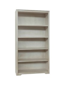 MOBILI 2G - Libreria componibile 5 vani a giorno legno vari colori 100x40x187 vista frontale